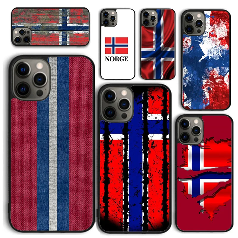 Norway Flag Soft Phone Case For iPhone 16 15 SE2020 14 Max 6 7 8 Plus 11 12 13 Pro Max Mini Phone Cover coque Shell Fundas