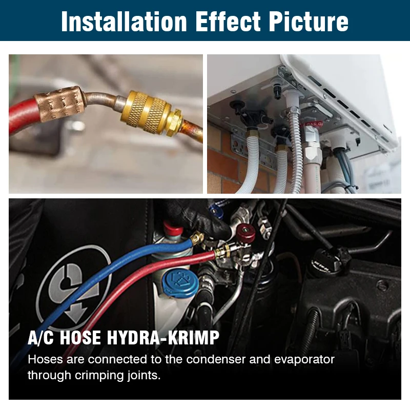 YL-71500 คู่มือไฮดรอลิกท่อ CRIMPING TOOL Auto A/C ท่อ Crimper สําหรับเครื่องปรับอากาศท่อซ่อม