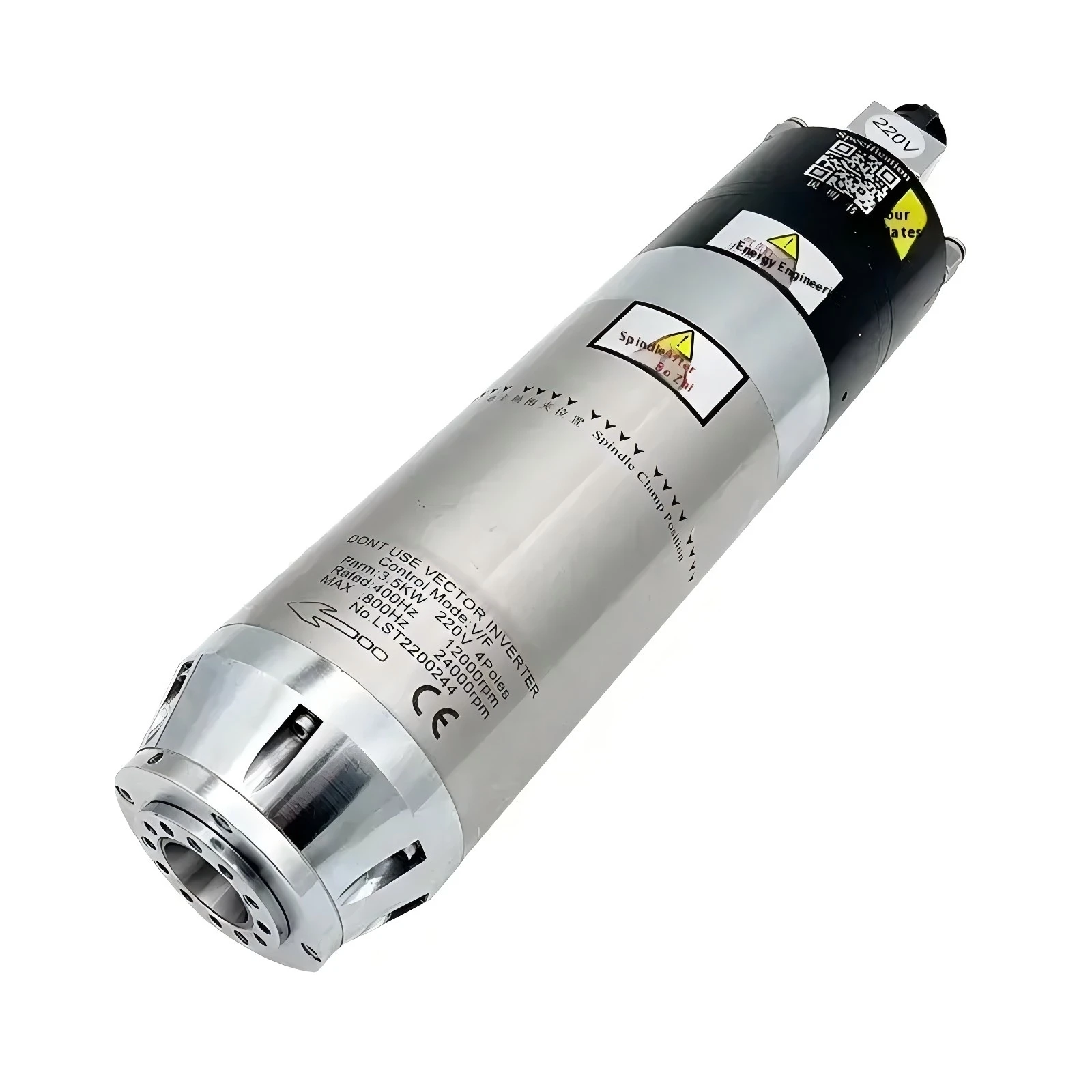 

3.5KW 18000rpm/ 24000rpm BT30 Water Cooling System Carving Metal Ceramic Motor Spindle AA