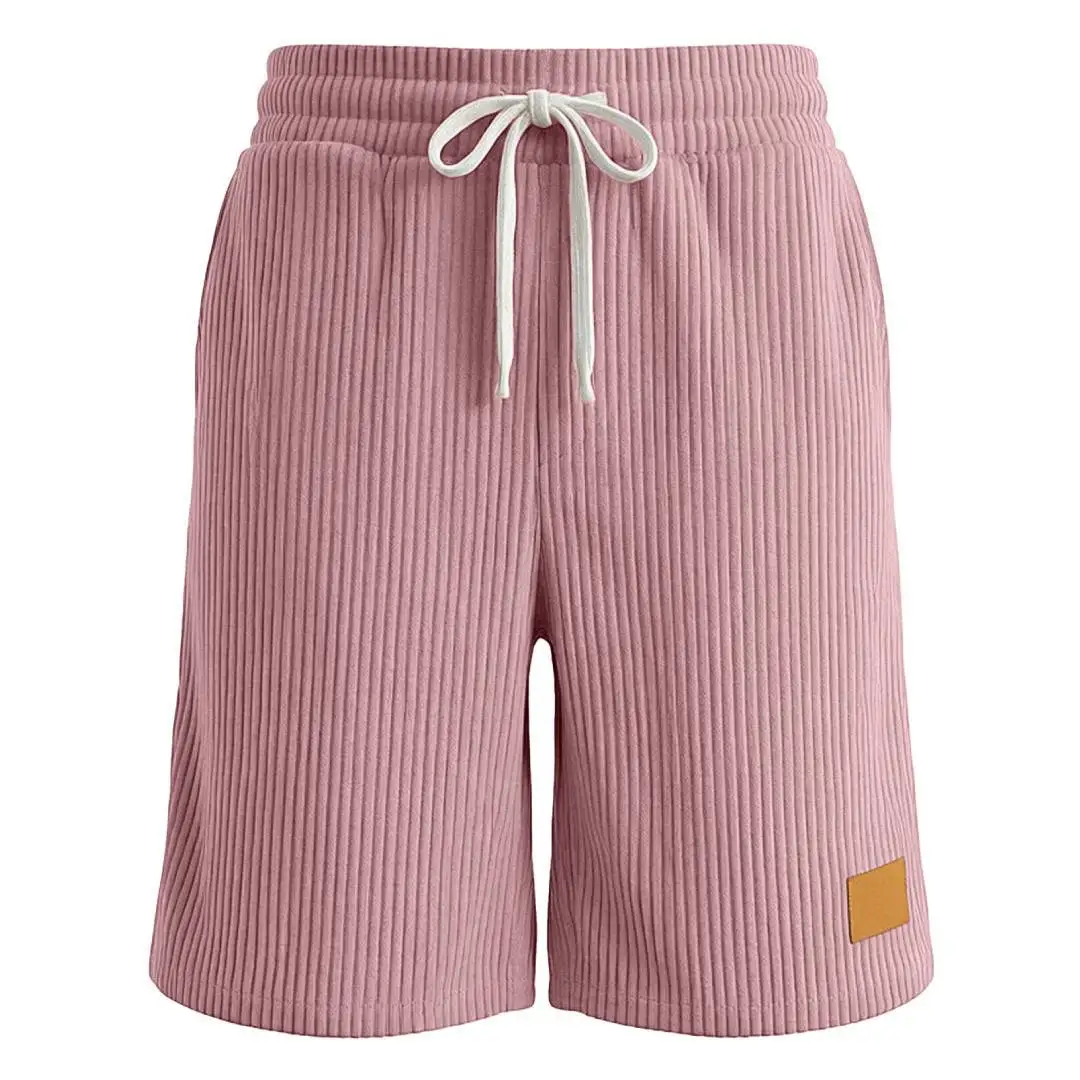 

2026 Summer Men Corduroy Sweatpants Casual Shorts Men's Beach Shorts Basketball Short Trousers Solid Color Label Sportswear Men