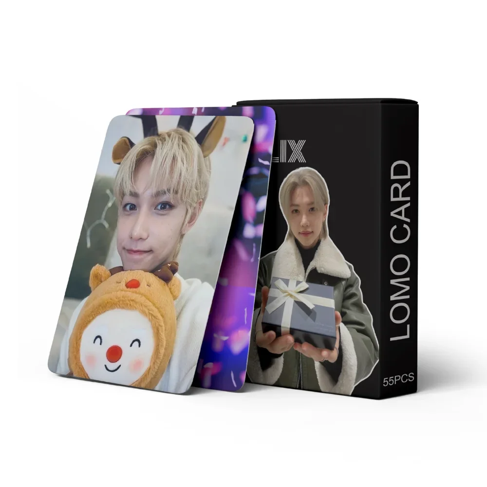 New XIURAN 55 Pcs SK Felix  Album Lomo Card Kpop Photocards  Postcards  Series