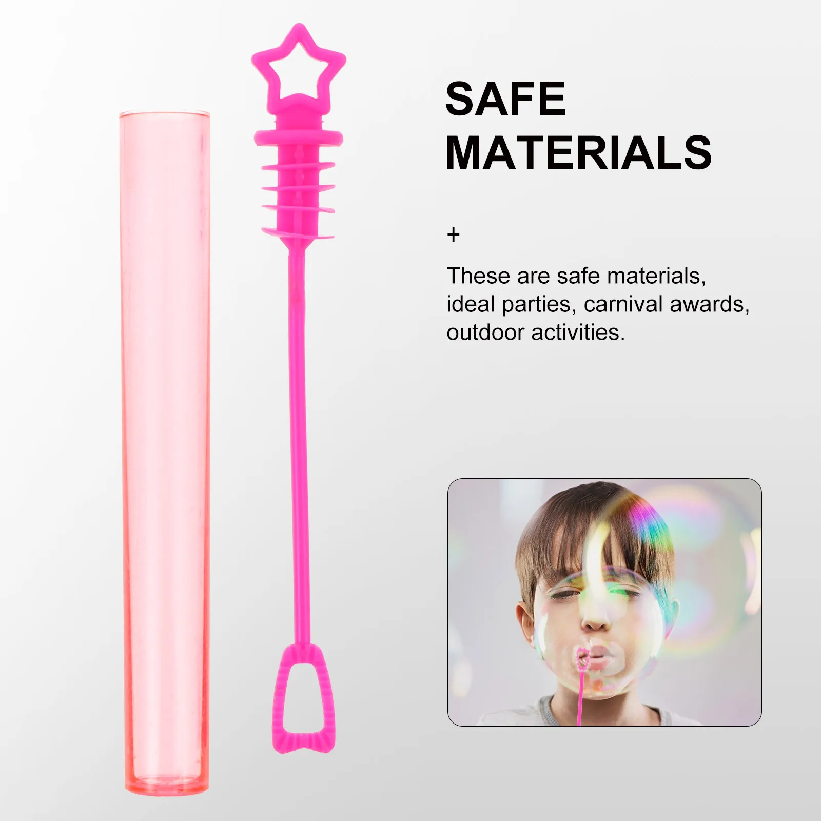 20 pièces vide pour enfants fabricant géant ventilateur extérieur fête carnaval vide bulle Solution bouteilles amusant bulle baguette bouteille activité