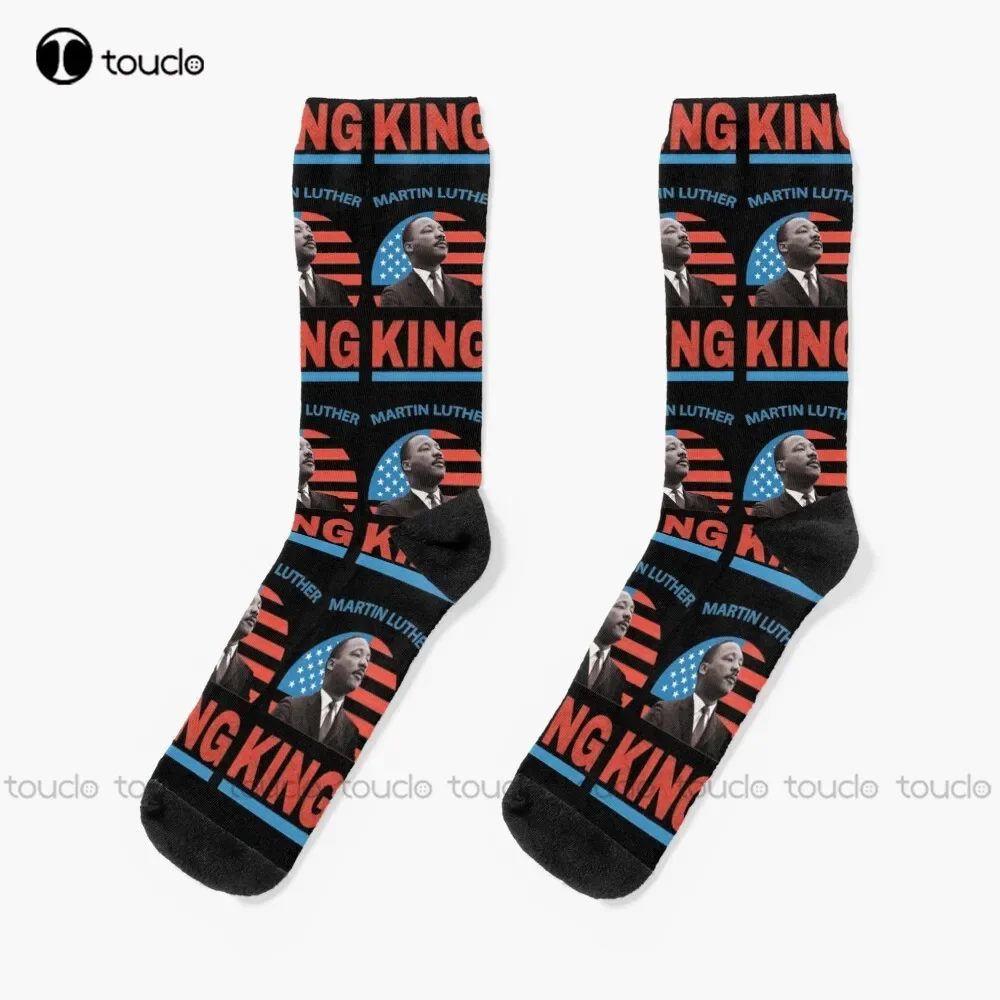 Martin Luther King Jr Day I Have A Dream Igualdad Derechos civiles Calcetines de racismo Calcetines cómodos para niñas Deportes Nuevo Popular