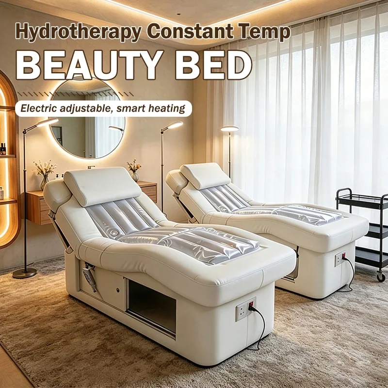 Luxury Heated Spa Beauty Bed Electric Facial Treatment Table Thermal Massage Bed for Professional Salon Spa Clinic Furniture