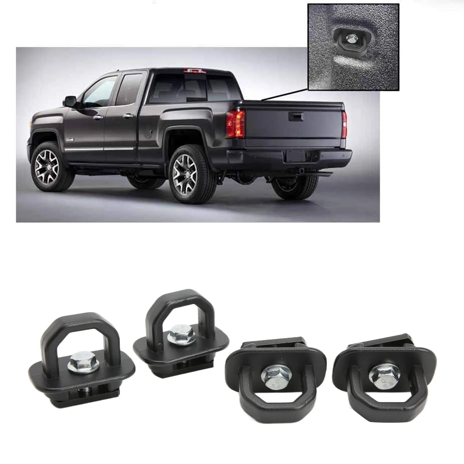 Tie Down Truck Bed Side Wall  Removable Retractable Replacement for   2007‑2021 Side Wall