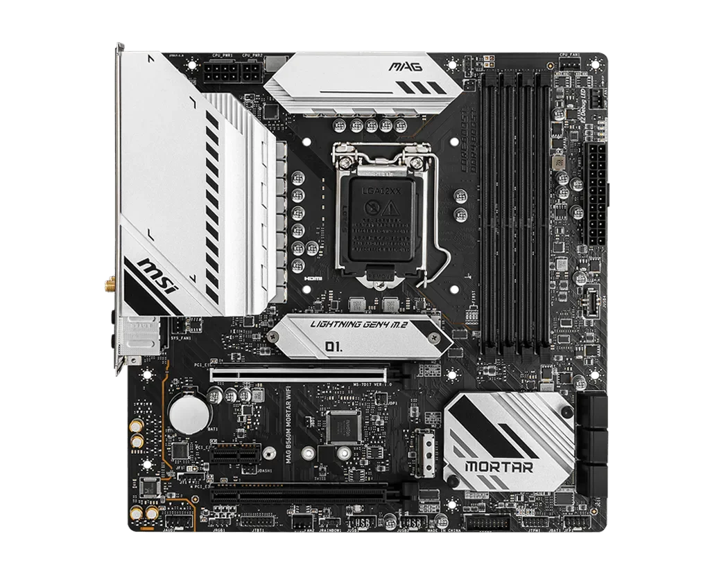 MSI MAG B560M MORTAR WIFI LGA1200 DDR4 Micro ATX Motherboard