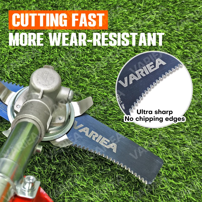 VARIEA-13-inch high-quality lawn mower metal blade, 2.0mm thickness, SK5 high-temperature quenched material, perfect replacement