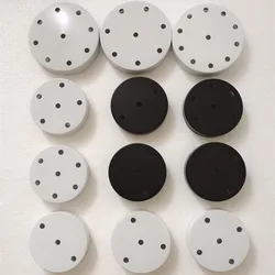 DIY Multiple Lamp Base Light Fittings Chandeliers Pendant Lamp Light Base Black/White Round Ceiling Canopy Plate Lamps Chassis