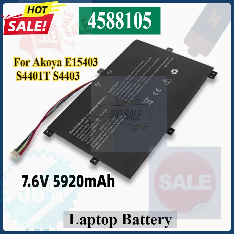 

4588105 Battery For Akoya E15403 S4401T S4403 S4402 C40-J C40-H C50-G C50D CS40L CS50L CW140 40072215 40071698 508027 4588105-2S