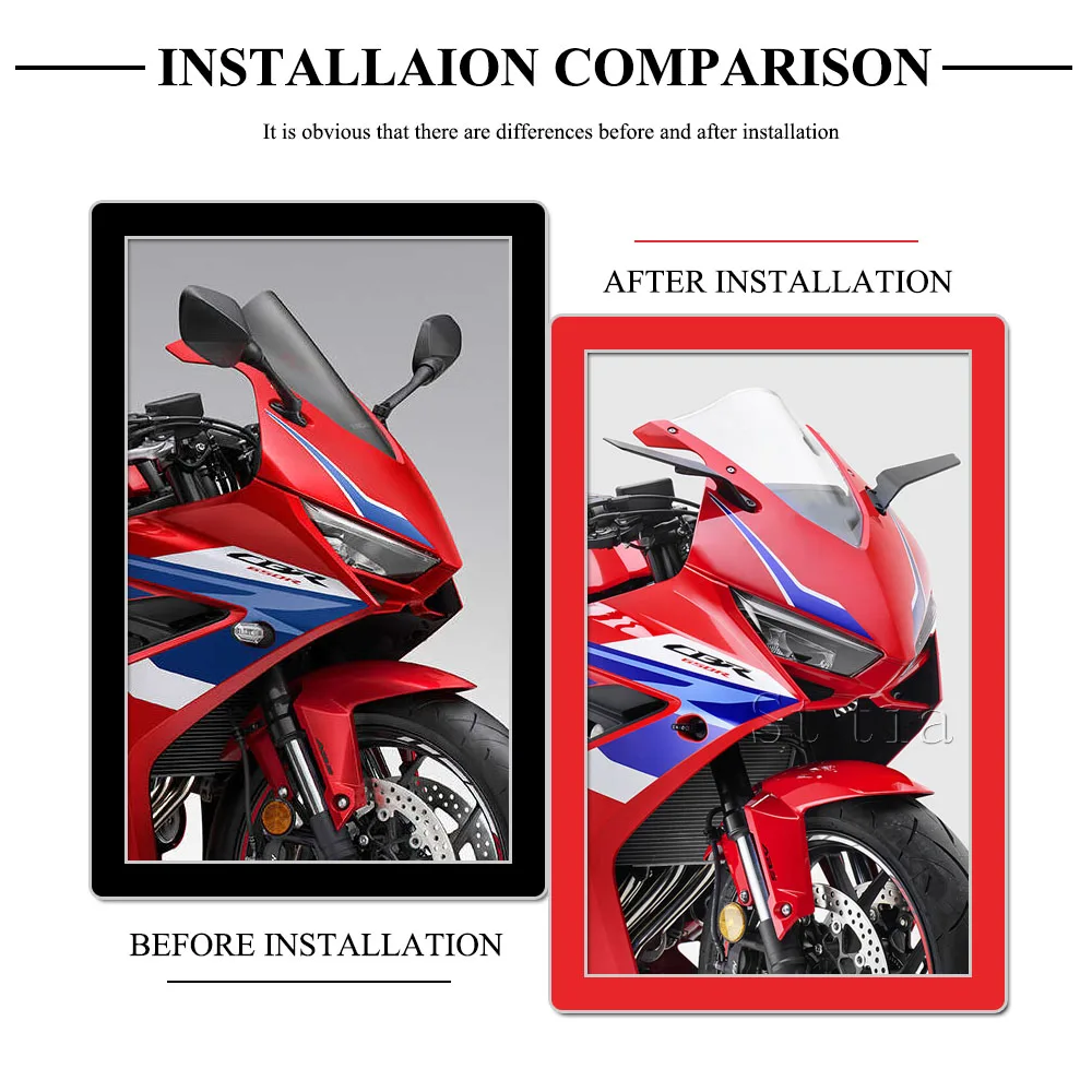 Motorcycle Stealth Mirrors Sports Winglets Mirror For Honda CBR650 R CBR650R 2026 Side Rotating Adjustable Rearview Mirrors
