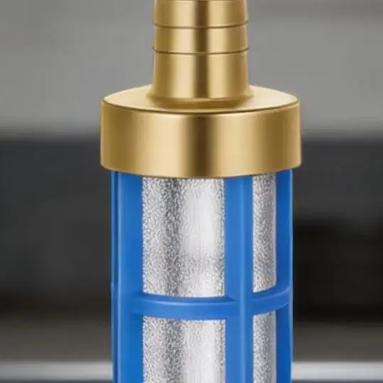 

Brass Hose Water Suction Strainer Filter With Stainless Steel Mesh For Garden Pump & High-Pressure Washer