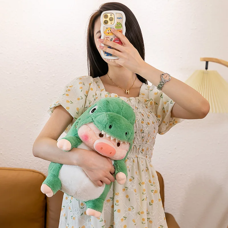 New Dinosaur Plush Toys Cute and Soft Pig Pillow Children Birthday Gift Doll