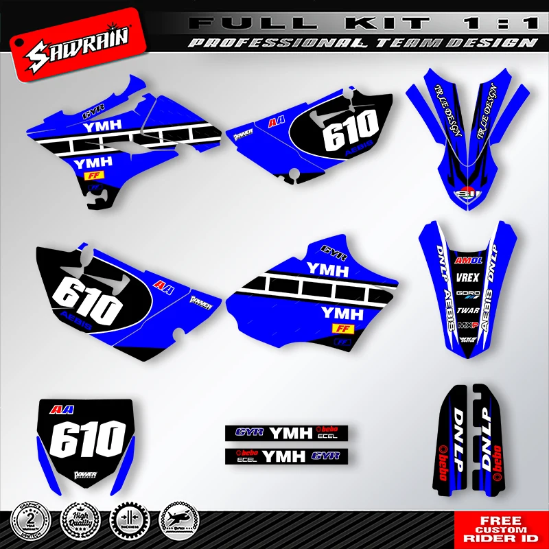 

Sawrain Racing Graphics Decals Kit for Yamaha YZ85 2015-2021 002