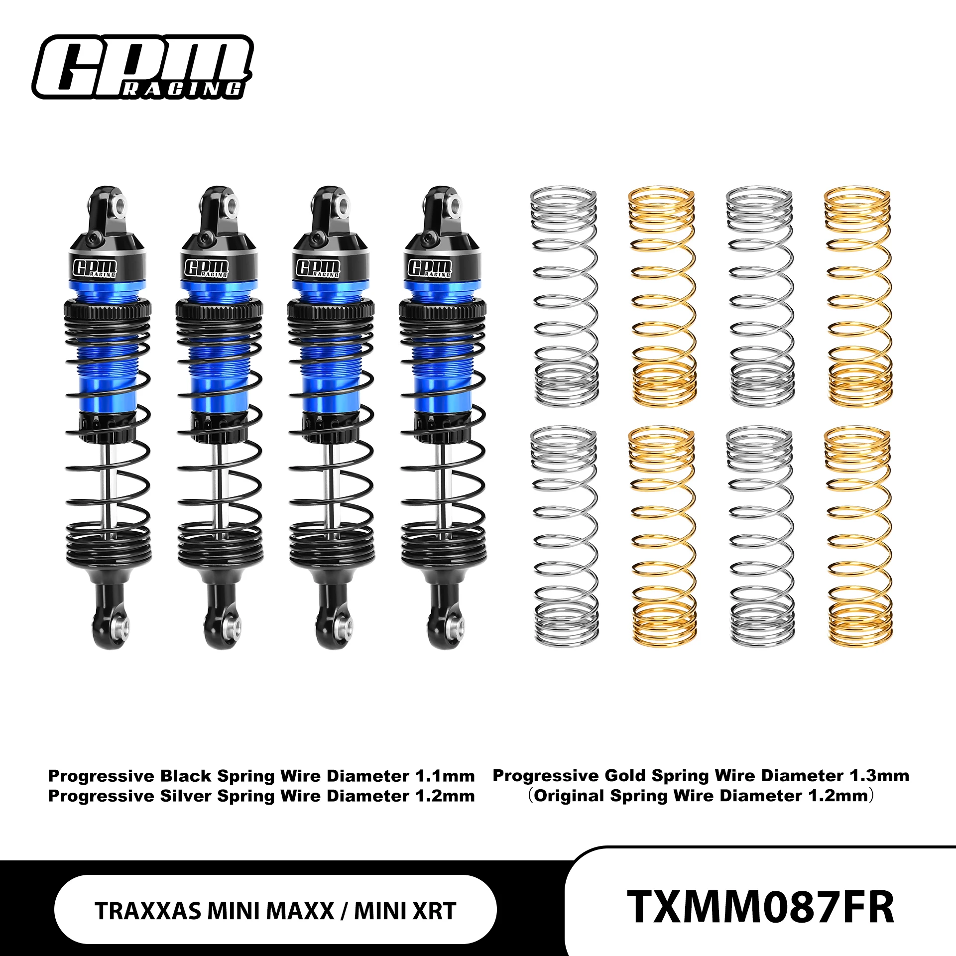 الألومنيوم 87 مللي متر الجبهة + الخلفية امتصاص الصدمات ل TRAXXAS MINI XRT VXL 3S-108076-1 TRAXXAS MINI MAXX TRUCK-107154-1 سيارات لعبة