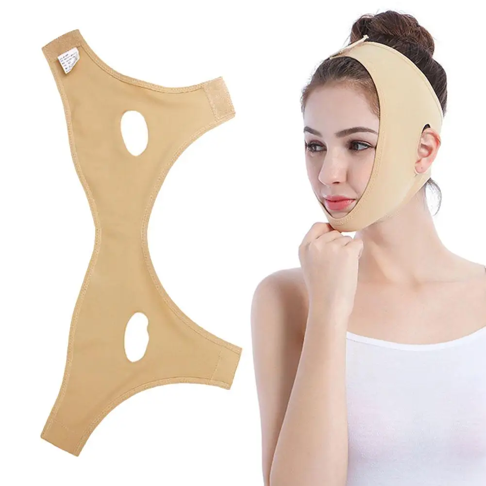 1 Stück Gesicht abnehmen Bandage v Linie Gesicht Shaper Frauen Werkzeuge heben Gesicht Gesicht Gürtel Gurt Pflege Kinn Massage gerät Haut Wange t4t0