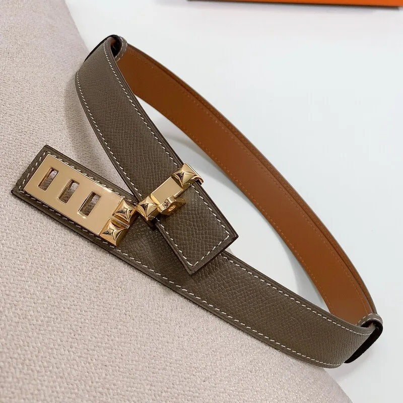 Fashion adjustable telescopic women's belt dress waist concise belt 2.5CM head layer cowhide elastic waistband