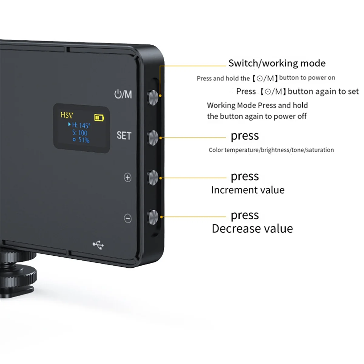 

Excellent! RGB LED Video Fill Light 4000Mah Battery Rechargeable Video Light Used for Photography Video Live Fill
