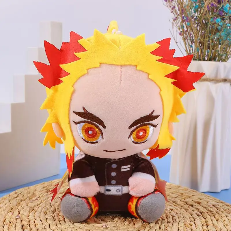 20 cm Japan Anime Demon Slayer Akaza Rui Iguro Obanai Tanjirou Kamado Nezuko Agatsuma Zenitsu Plush Toys Doll Peluche Gift Xmas