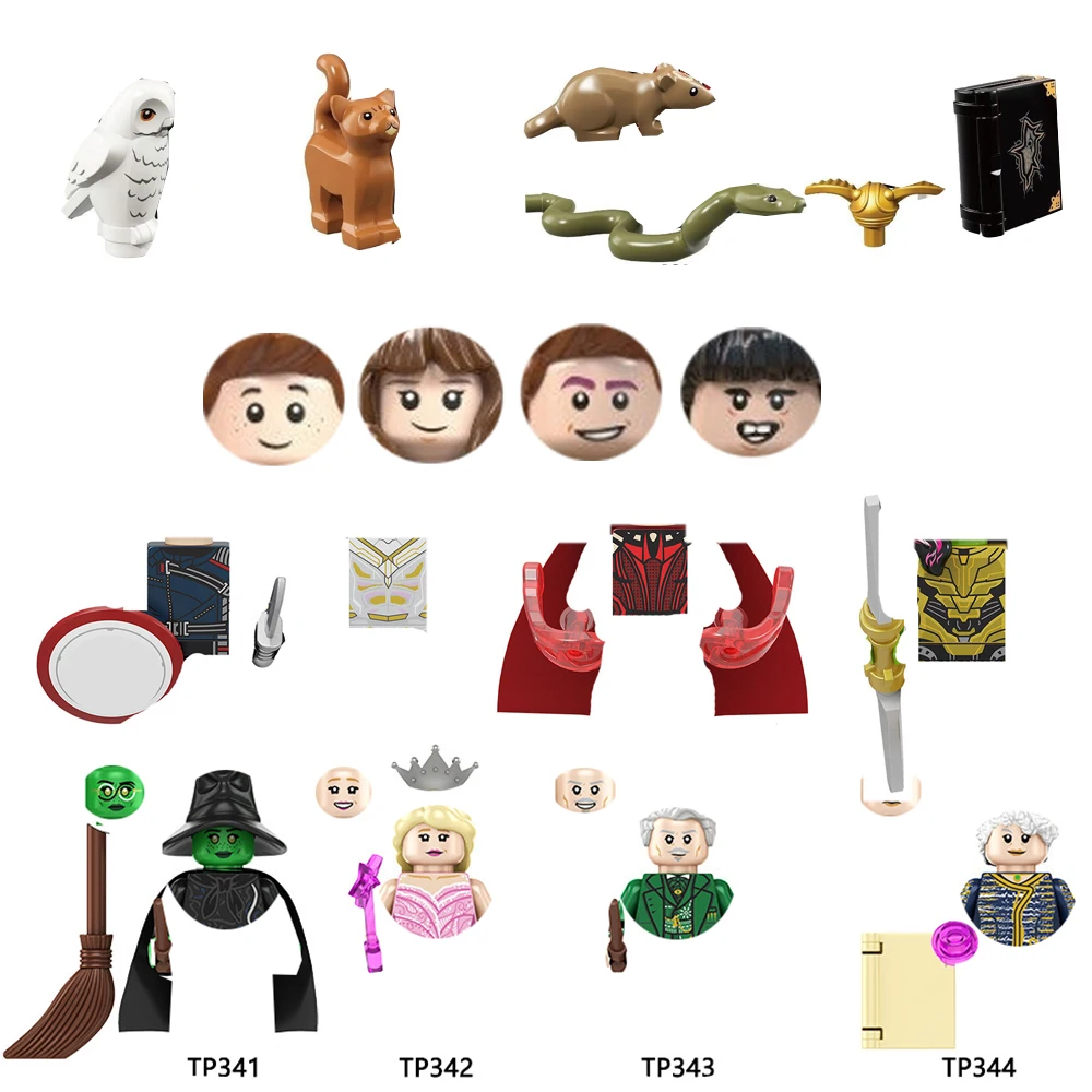 Figurines miniatures de dessins animés Magic Academy, blocs de construction de la série de films d'animation, jouets de poupées à assembler, cadeaux créatifs