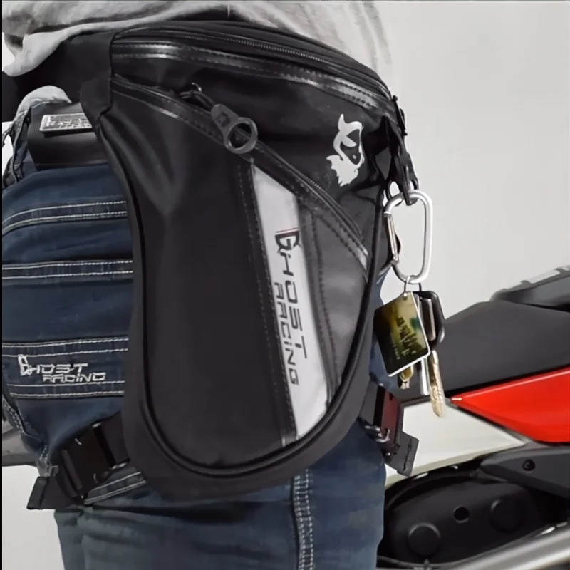 Men Waterproof Drop Leg Bag Multifunctional Thigh Waist Fanny Pack Large Capacity Storage Pouch for Motorcycle Off‑Road Items
