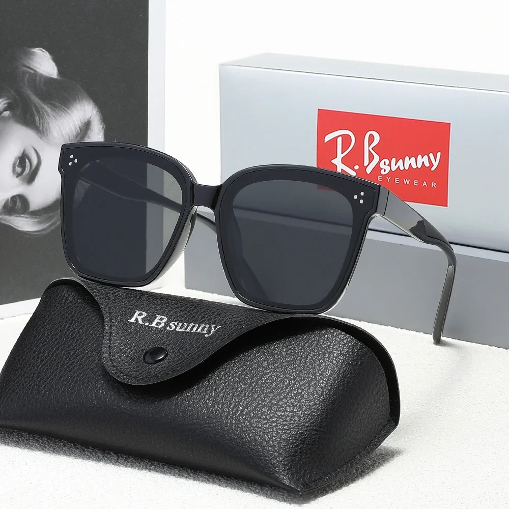 

RBsunny модные мужские и женские популярные солнцезащитные очки в квадратной оправе для вождения на открытом воздухе UV400 модные поляризационные антибликовые деловые очки
