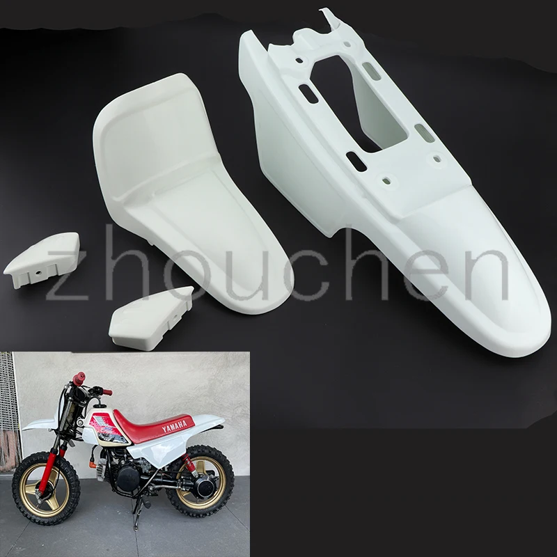 1 set of motorcycle plastic fender front and rear quick release motorcycle fender for Yamaha pw50 py50 pw py 50