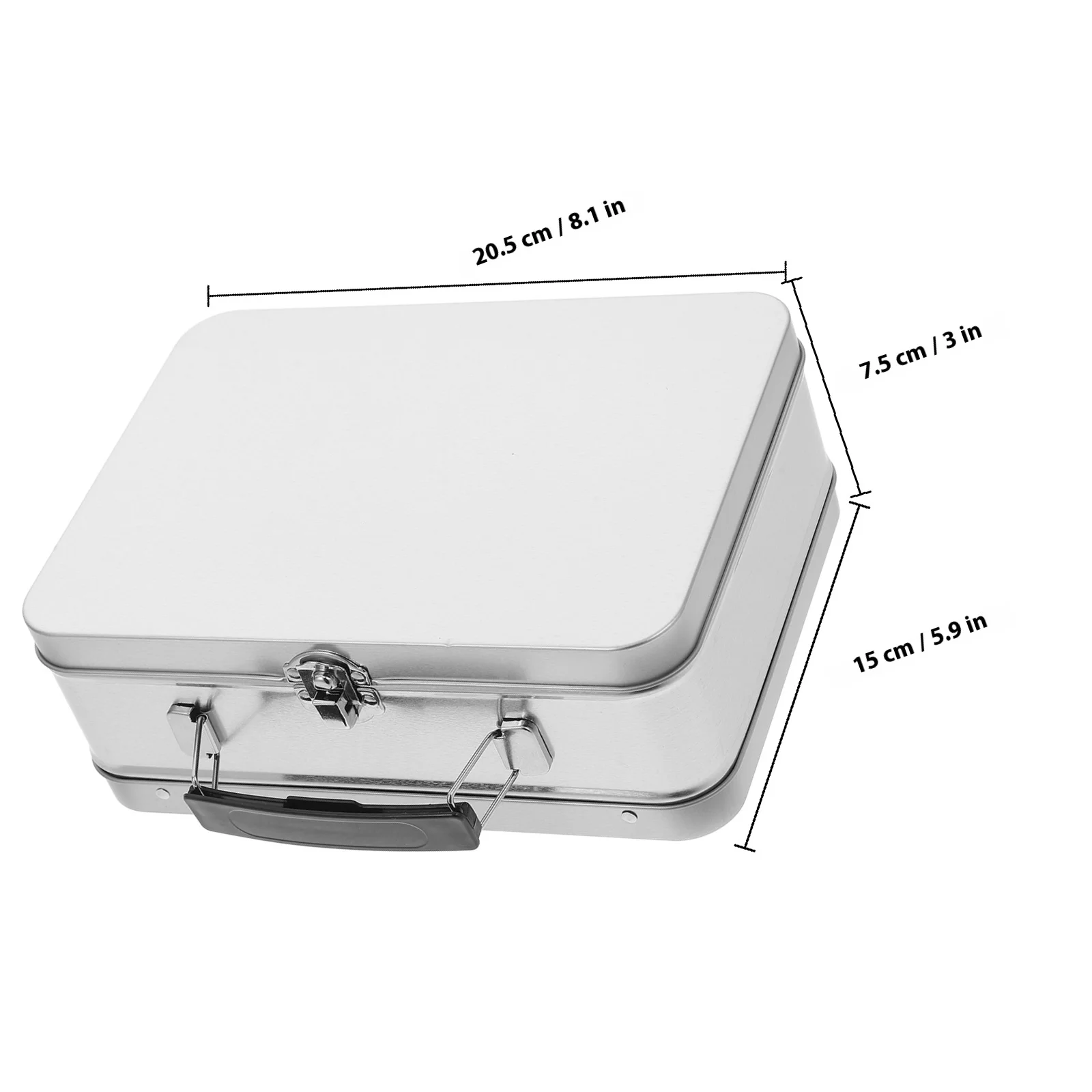 Handheld Gift Tin Box Retro Metal Lunch Container Leakproof Storage For Food Snacks Bento Cookie Tins Vintage Style