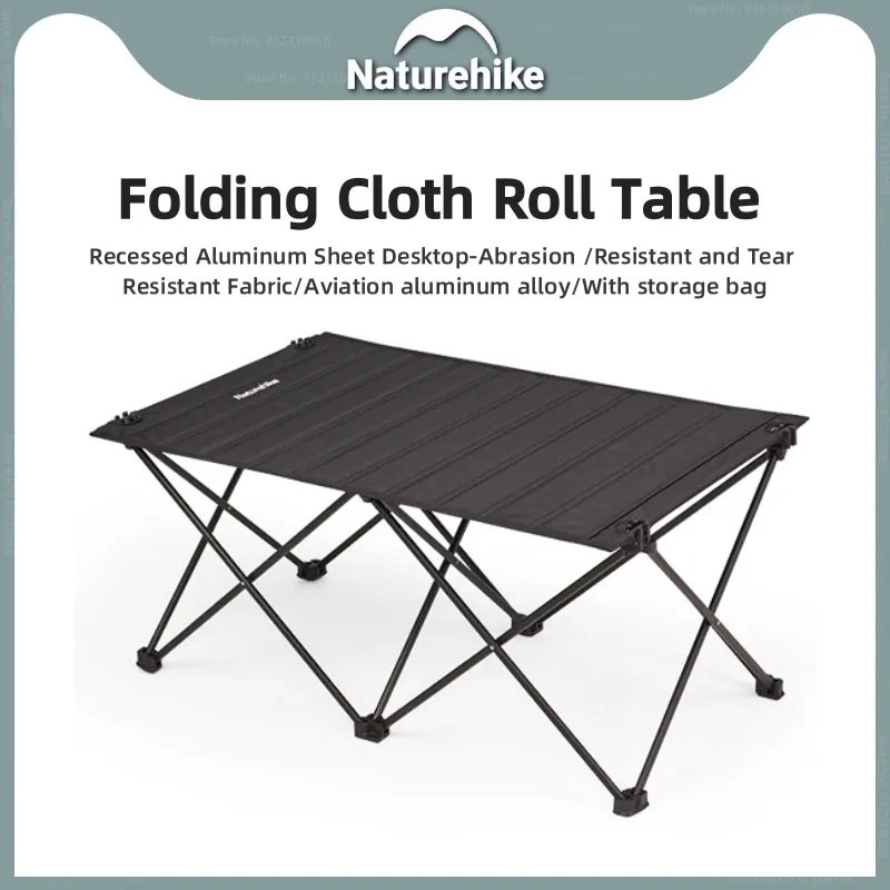 

Naturehike Camping Folding Cloth Roll Table Embedded Aluminum Plate Outdoor Portable Camping Picnic Barbecue Simple Small Table