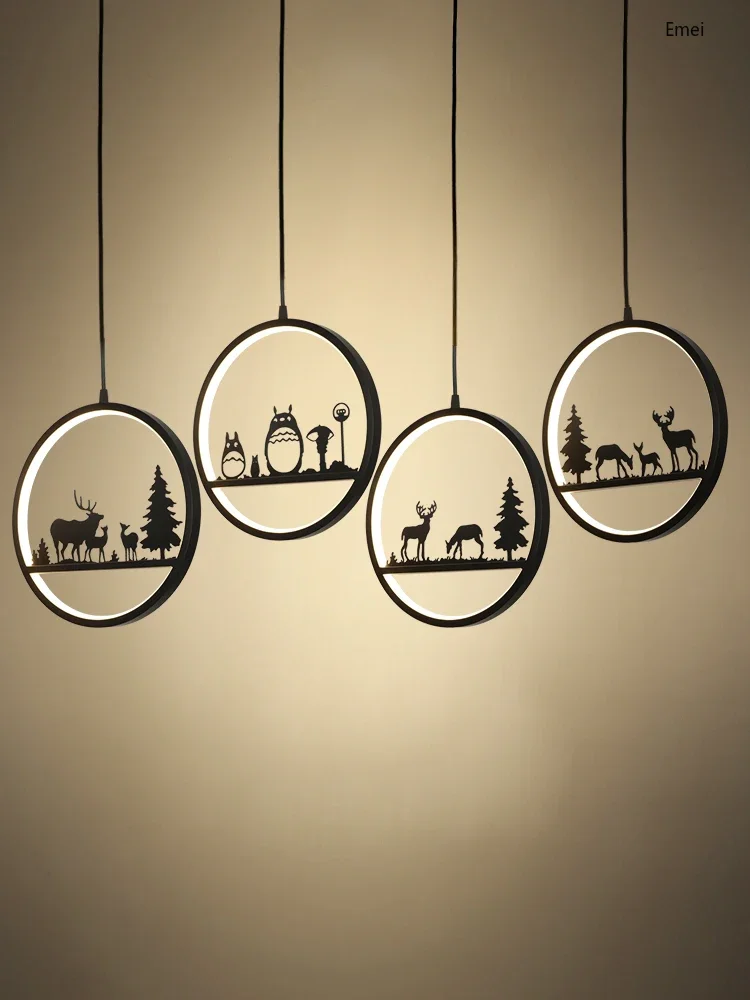 

Nordic Simple Creative Small Droplight Personality Bedside Lamp Bedroom Balcony Hallway Corridor Hanging Line Lamp