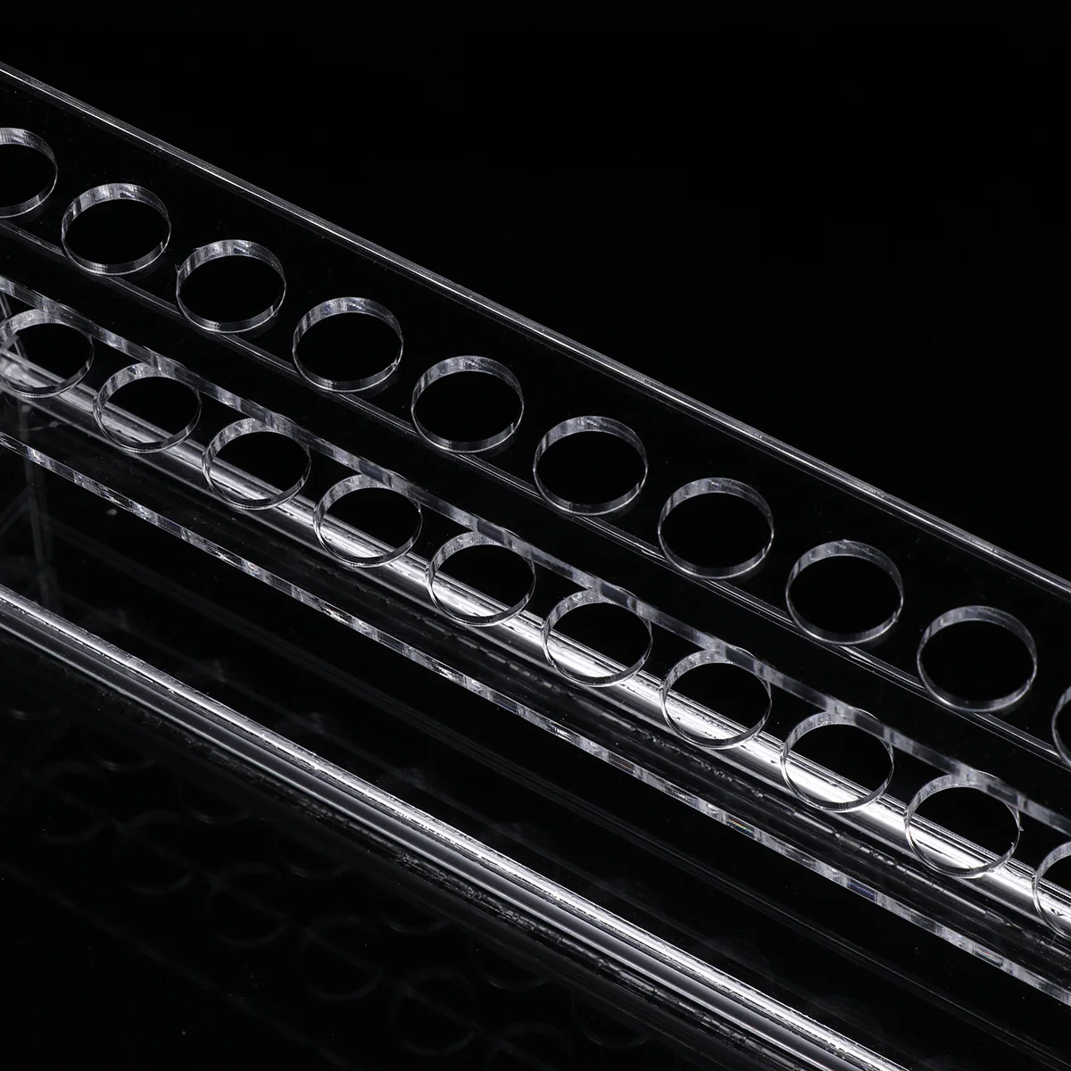 

1Set Test Tube Rack Transparent Durable Detachable Holder Ergonomic Design Stable Practical Laboratory Supplies