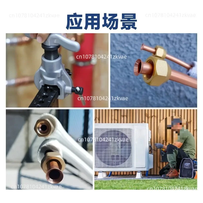 for CT-806AM-F Refrigeration Flaring Tool Copper Pipe Cutter Reamer Eccentric Expander Metric Inch Air Conditioning Repair Kit