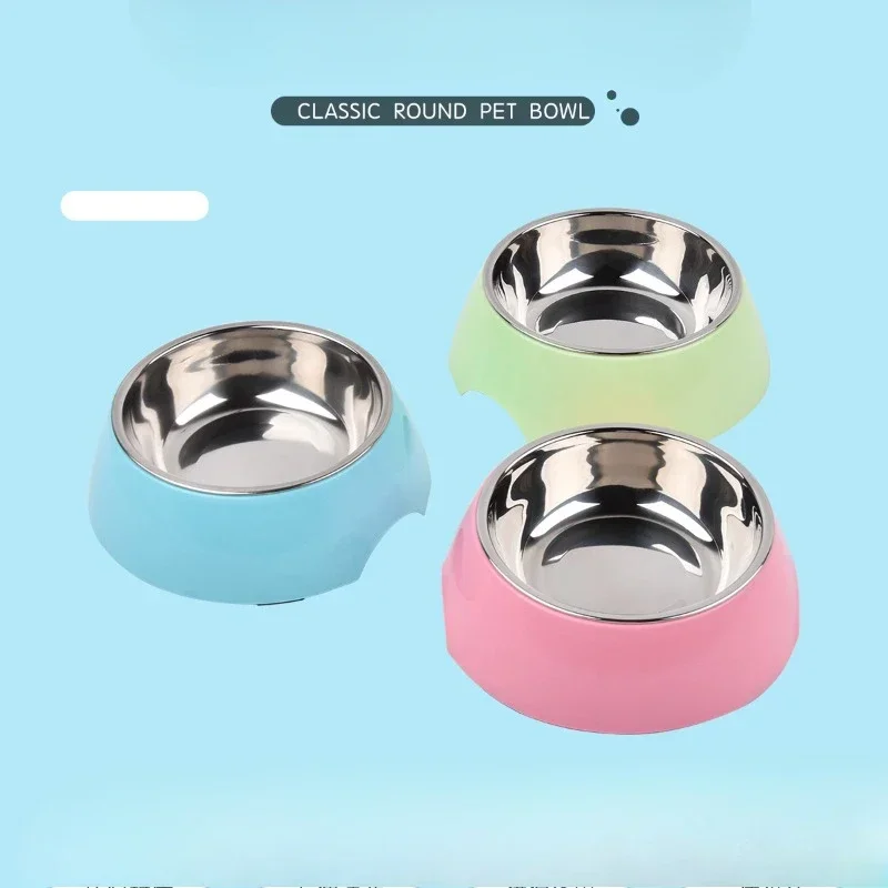 

Stainless Steel Dog Bowl Small Round Food Set Cats Dogs Pet Supplies Feeders Bowl Easy To Clean Products Accessories Cat Bowl