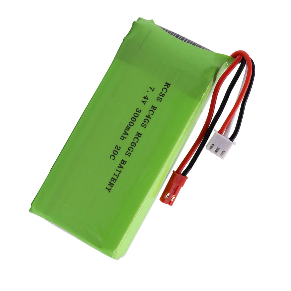 Upgrade Li-Polymer 2800mah to 3000mah 2S 7.4V 3000mah 20C Lipo Battery For Radiolink RC3S RC4GS RC6GS Transmitter toys accessory