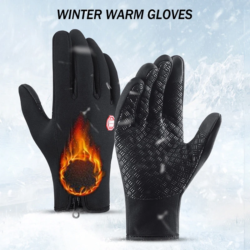 Winter Warm Cycling Gloves Touchable Screen Gloves Non slip Gloves Sports Gloves