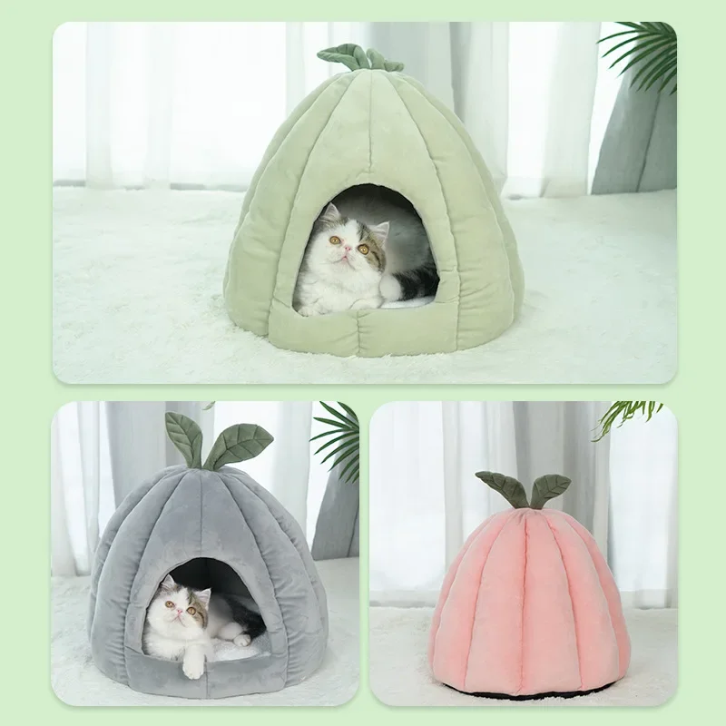 

Detachable Pet Kennel, Semi-enclosed, Warm, Velvet, Thick, Round, Winter, Cat and Dog