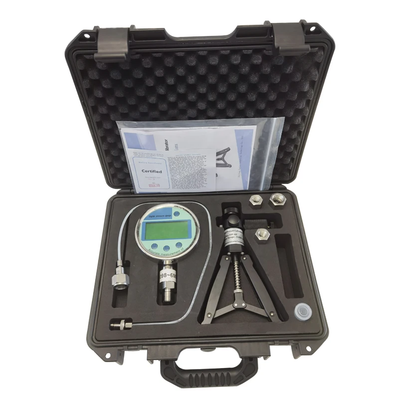 -95 ~ 4.0Mpa Handhold Operating  Vacuum Pump Air Pressure Calibrator Gauge Calibration