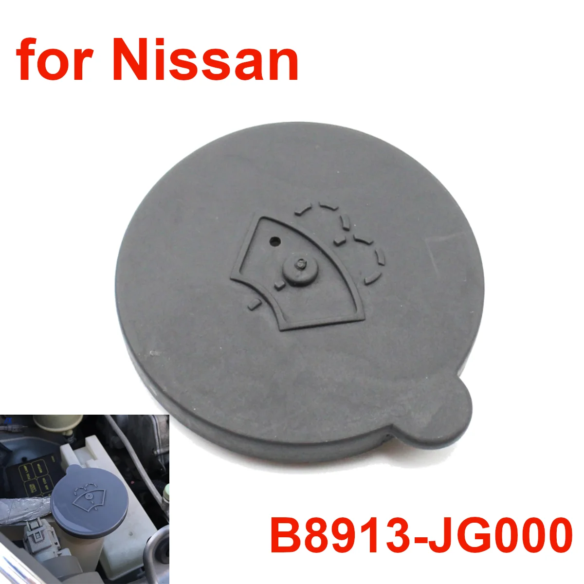 B8913-JG000 Car Windshield Washer Lid Nozzle Bottle Cover Fluid Reservoir Tank Lid for Nissan X-Trail 350Z T31 Z33 Terrano Sunny