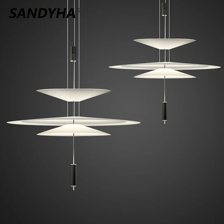 SANDYHA Modern Flying Saucer Style Chandeliers House Home Decor Led Pendant Lamps Kitchen Living Room Bedroom Interior Lighting