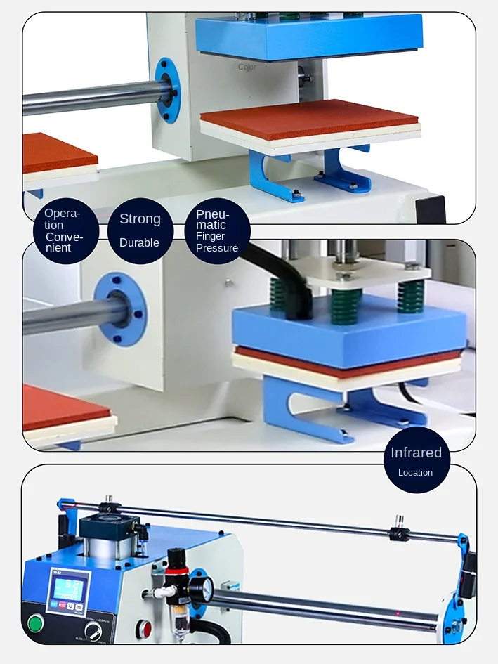 Double-Station Stamping Machine Thermal  Printing  T-shirt Pressing  Ironing