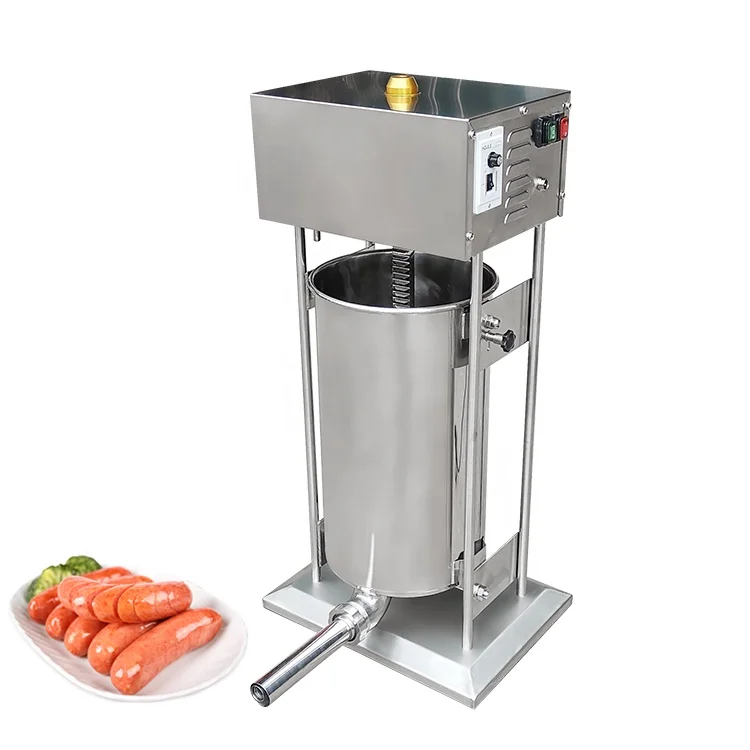 Electric Automatic Commercial Sausage Stuffer Machine Stainless Steel High Capacity Food Making Equipment for Restaurant