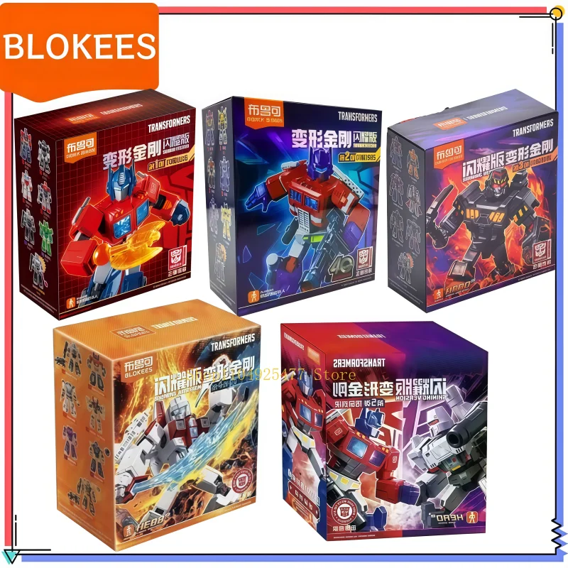 Original Blokees Transformers Building Blocks Shining Version 1 2 3 4 5 Set Figure Collection Megatron Boy Toy Christmas Gift