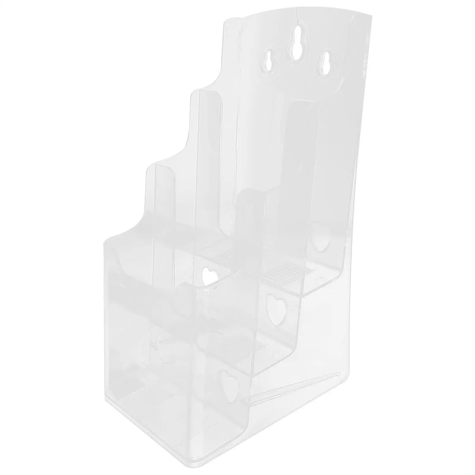 Acrylic Brochure Clear Document Desktop Flyer Holder Rack Foldable Flyer Stand File ganizer Pamphlet Shelf Storage