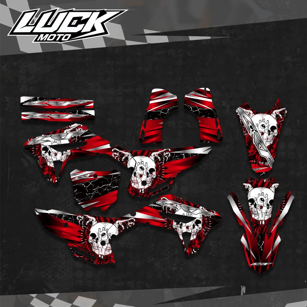 

For Honda CRF250R 2022 2023 2024 CRF 250R Graphics Background Decals Stickers Kits CRF450R 2021 2022 2023 CRF450R