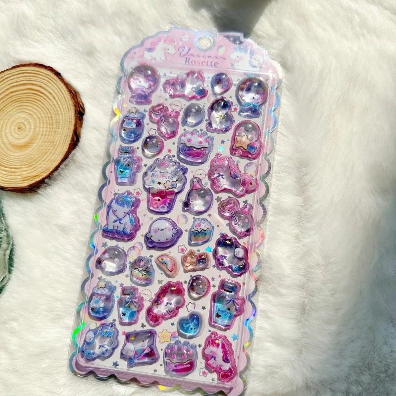 New Cartoon Cute Animal Mini 3D Relief Stickers Scrapbook Stationery Stickers School