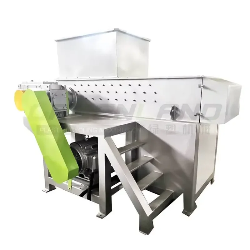 Recycling Machine 2026 Greenlandplast 800mm Heavy HDPE Shredder PP Rafffia Sack Shredder Machine Single Shaft Shredder