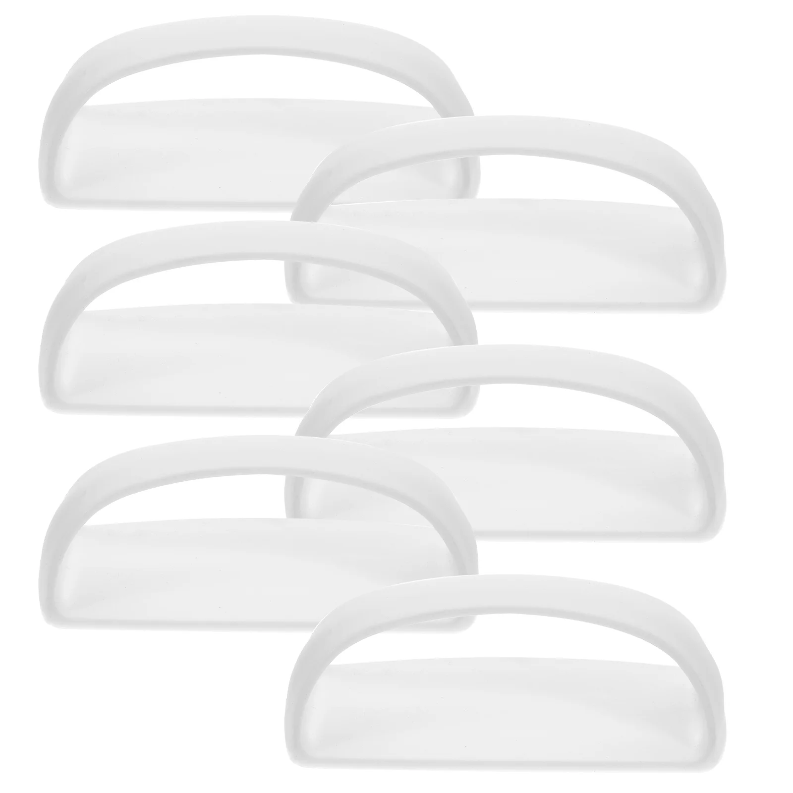 

6Pcs Adhesive Handle No Punching Ergonomic Design for Furniture Doors Windows Drawers Sliding Handles Adhesive Handle