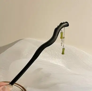 กิ๊บติดผมทรงจีนโบราณ กิ๊บโลหะสำหรับผมทรงฮั่นฝู พร้อมพู่สั้น สำหรับงานปาร์ตี้วันหยุด