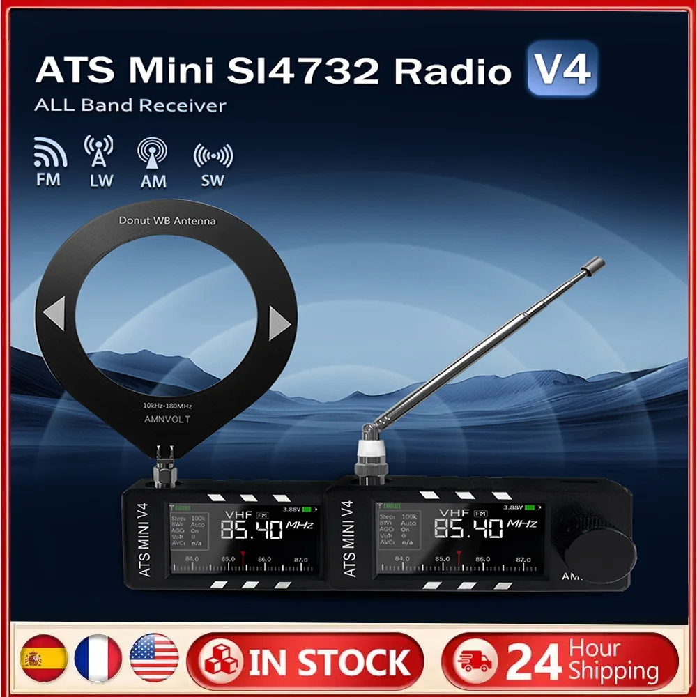 

Полнодиапазонное DSP-радио с усилителем для наушников LSB USB-транзисторное карманное радио Si4732 DSP-радио для прогулок, пеших прогулок, кемпинга