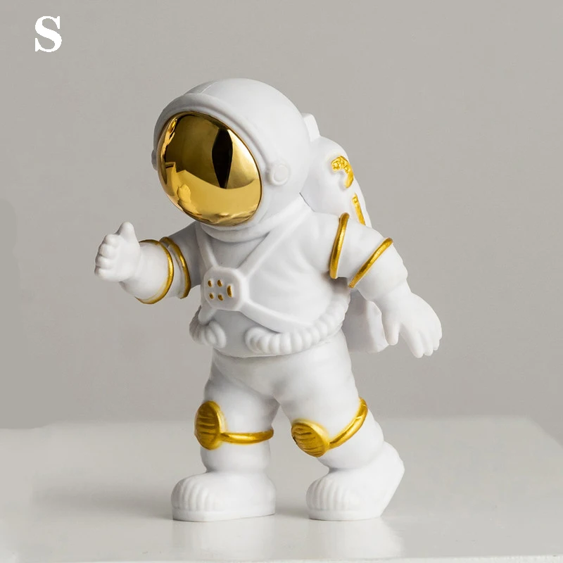 Estatuilla de astronauta Simple y creativa serie intergaláctica, adornos de resina, buzo en miniatura, muñeca de sobremesa hecha a mano