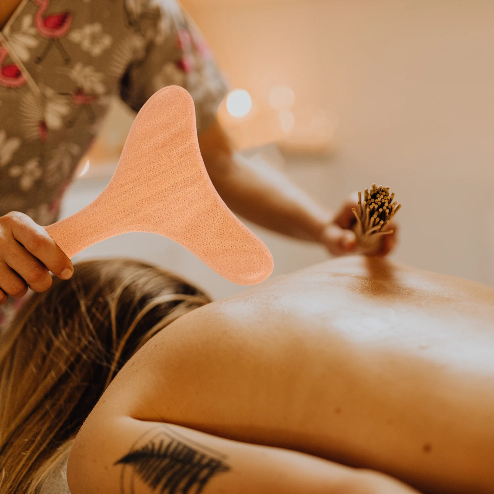 

Manual Guasha Tool Body Massager Handheld Muscle Scraper Wood Scraping Board Home Massage Tool Reusable Body Scraper Neck
